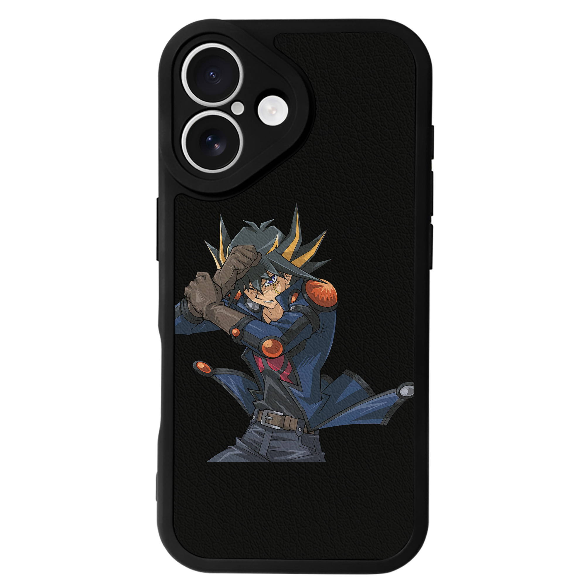 （画像用） 遊☆戯☆王 Yu-Gi-Oh! 【iPhone 16シリーズ対応】シリコンスマホケース（レザー調） 材質：シリコン